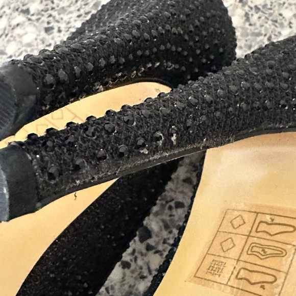 Sparkle black high heels black size 7 truffle used occasion wedding occasion - Picture 8 of 16